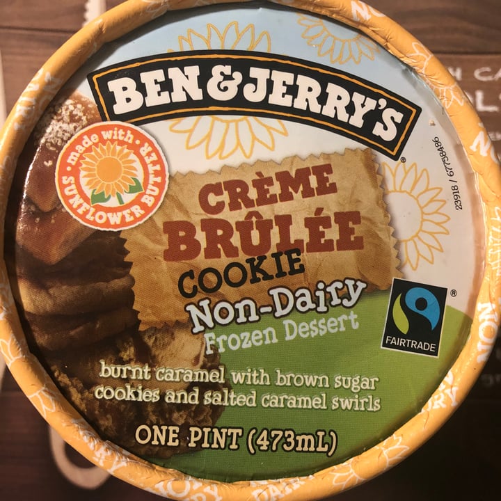 photo of Ben & Jerry's Crème Brûlée Cookie Non-Dairy Frozen Dessert shared by @bandita on  27 Feb 2021 - review