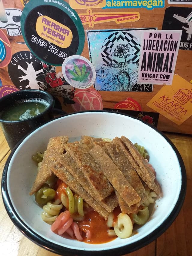 Foto del piatto “Pasta con milanesa”