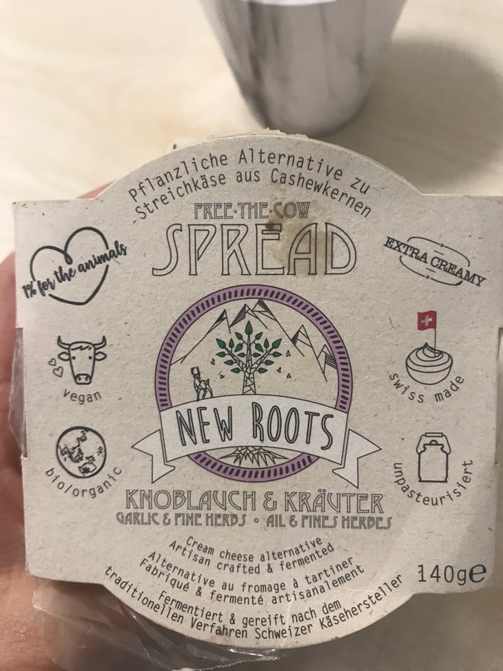 photo of New Roots Spread Garlic And Fine Herbs shared by @animalliberation on  14 Mar 2020 - review