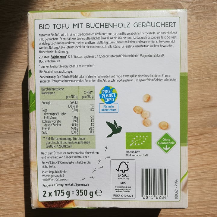 photo of Natur Gut Bio Tofu geräuchert shared by @uckpa on  14 Jun 2022 - review