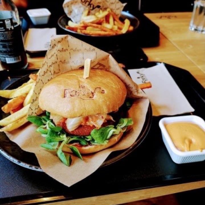 photo of Forky's Kimchi Burger shared by @hindu on  27 Jun 2020 - review