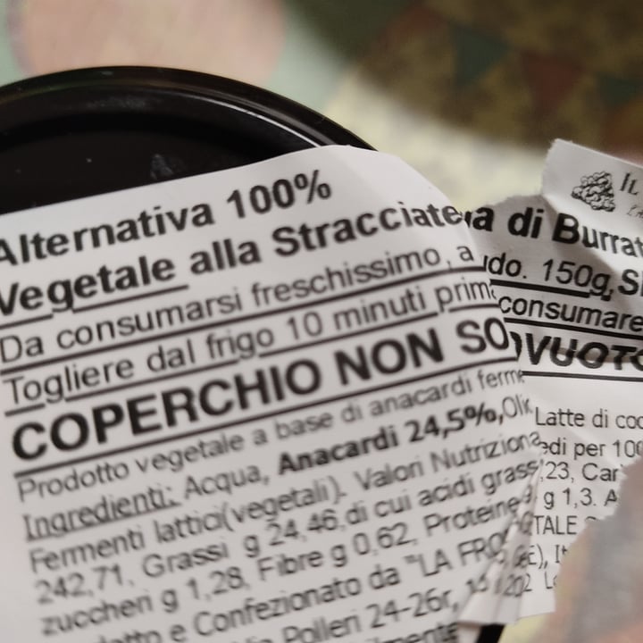 review photo of Il CashewFicio Alternativa 100% vegetale alla Stracciatella di Burrata shared by @pattybio63 on 09 Apr 2022 - review