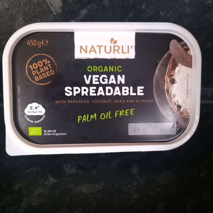 review photo of Naturli' Naturli’ Organic Spreadable shared by @shar7472 on 15 Oct 2021 - review