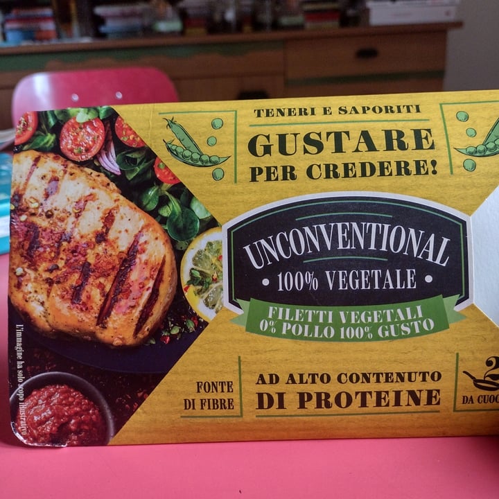 photo of Unconventional Filetti Vegetali 0% Pollo 100% Gusto - Plant Based Fillet shared by @eni on  14 Sep 2022 - review