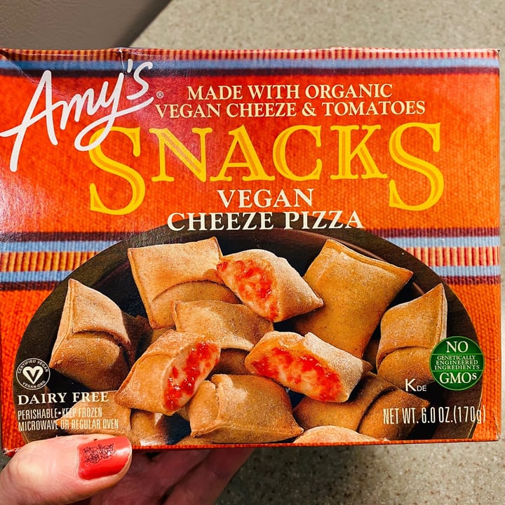 photo of Amy’s Vegan Cheese Pizza Snack Bites shared by @beckyyy on  18 Feb 2021 - review