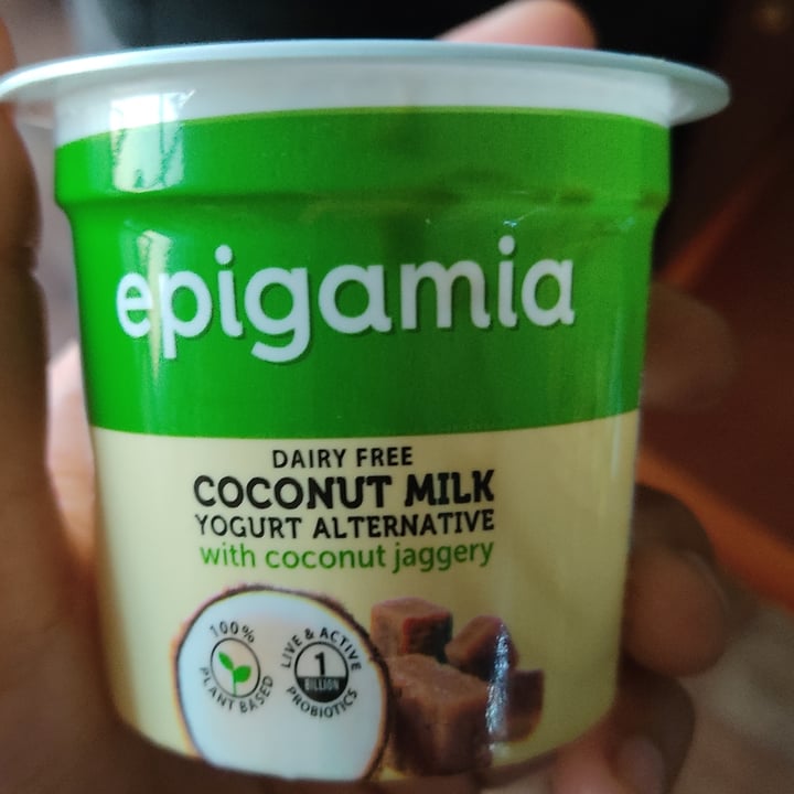 photo of Epigamia Coconut milk yogurt with coconut jaggery shared by @veera on  31 Dec 2020 - review