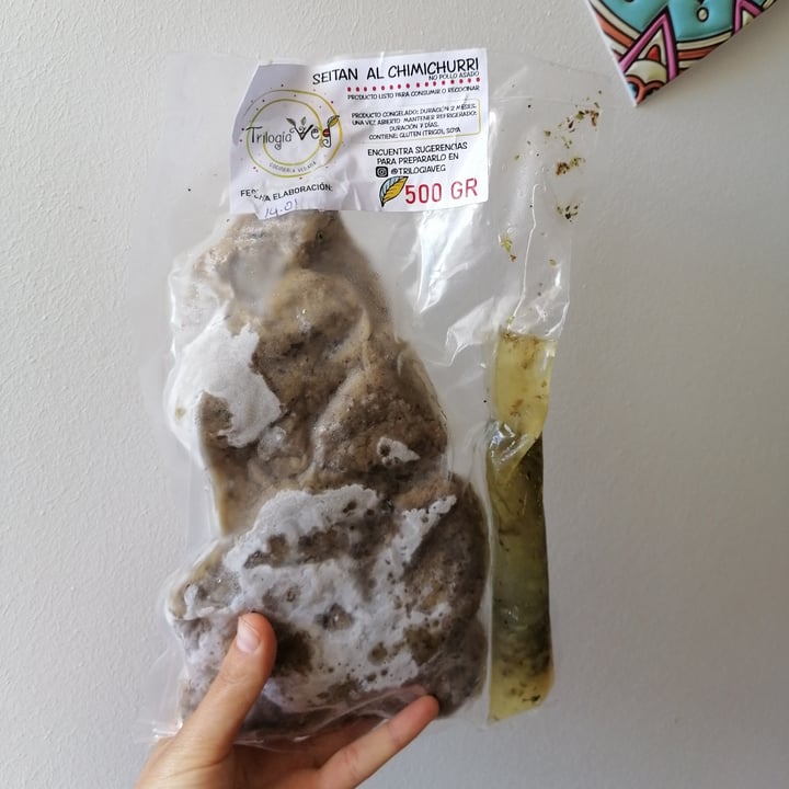 review photo of Trilogia Veg Valpo Seitán al chimichurri (no pollo asado) shared by @francisahua on 06 Feb 2021 - review