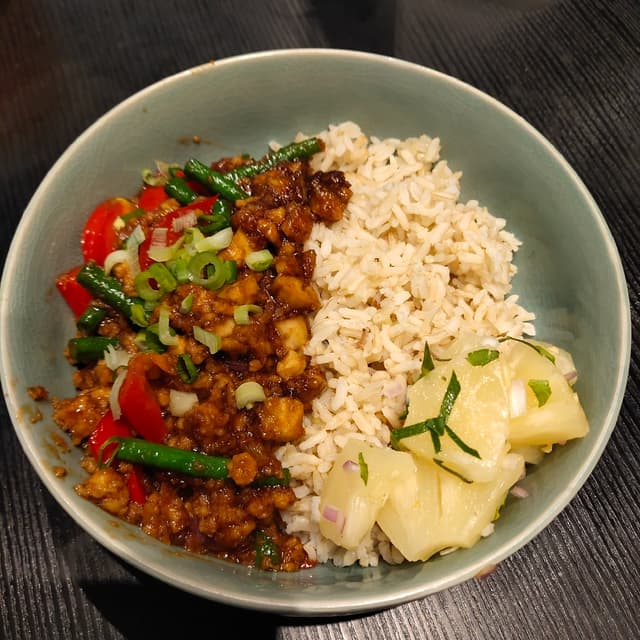 Photo of the dish “Stir-fried Tofu Minced Basil Rice”