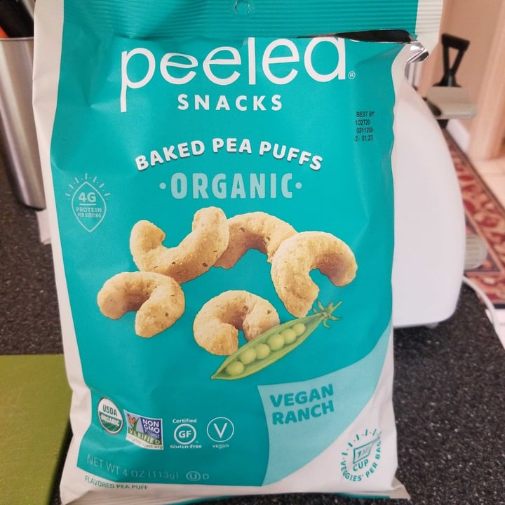 photo of Peeled Snacks Organic Baked Pea Puffs Vegan Ranch shared by @shmoopsify on  17 Sep 2020 - review