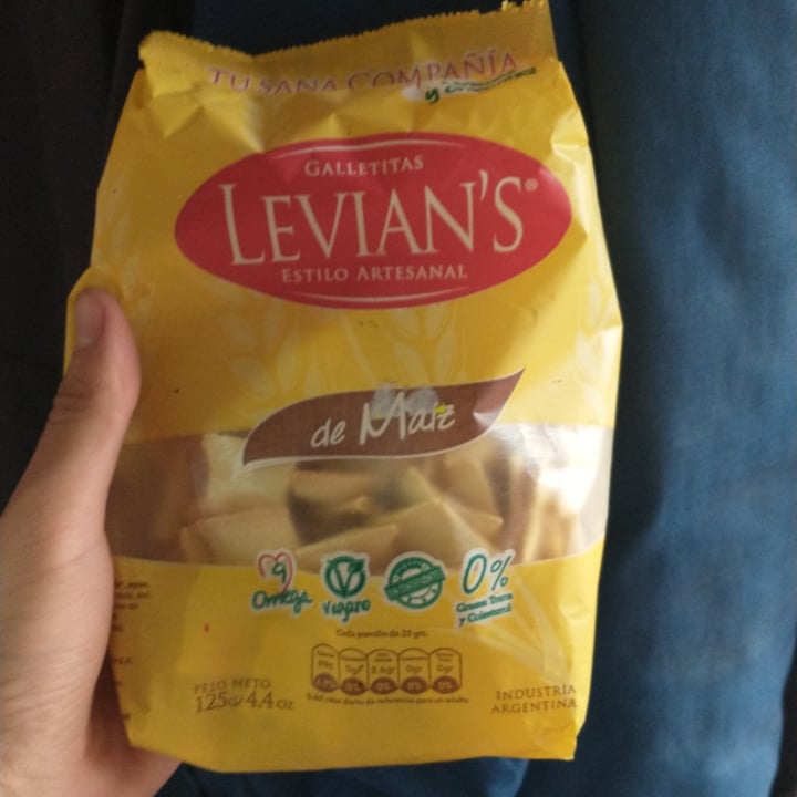 photo of Levian's Crackers de maíz shared by @juanespinola05 on  07 Aug 2021 - review