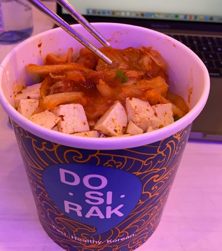 photo of Dosirak Kimchi tofu bibimbap shared by @leivegan on  28 Mar 2020 - review