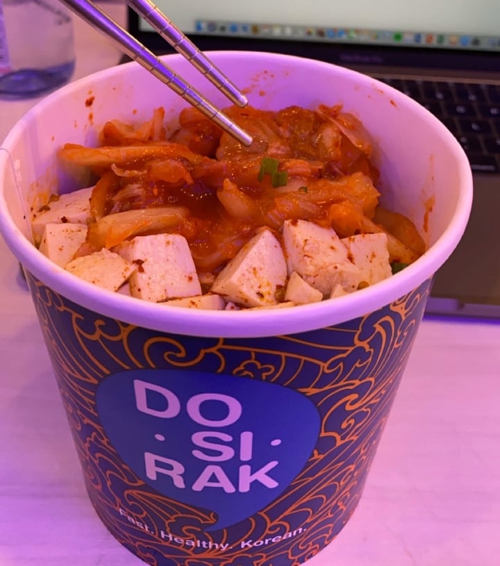 review photo of Dosirak Kimchi tofu bibimbap shared by @leivegan on 28 Mar 2020 - review