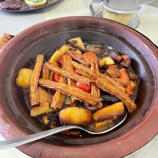 Photo of the dish “tajina di yuba”