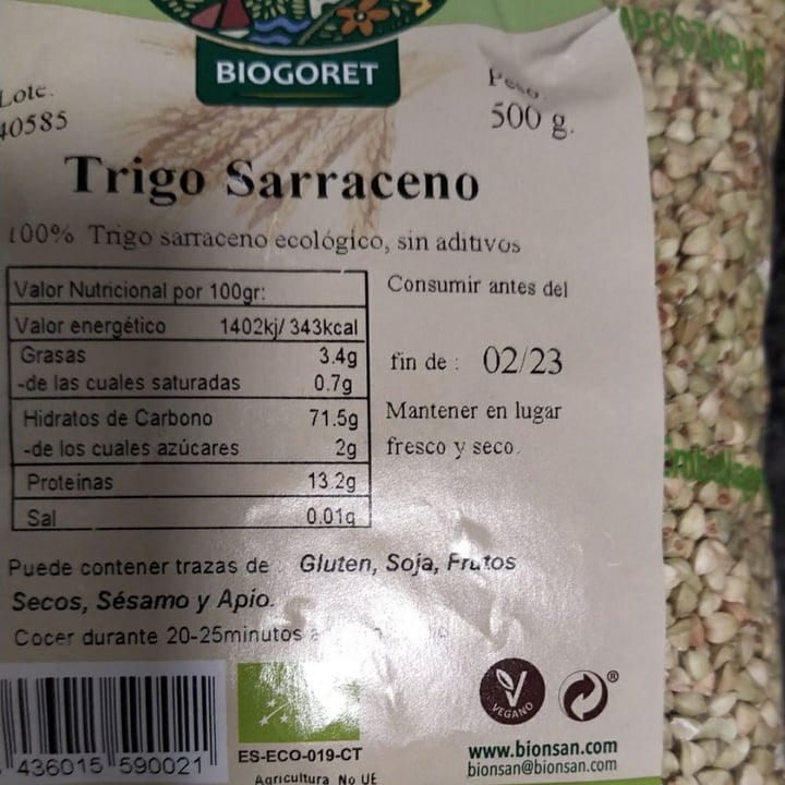 photo of Biogoret Trigo sarraceno shared by @pirita on  16 Mar 2021 - review