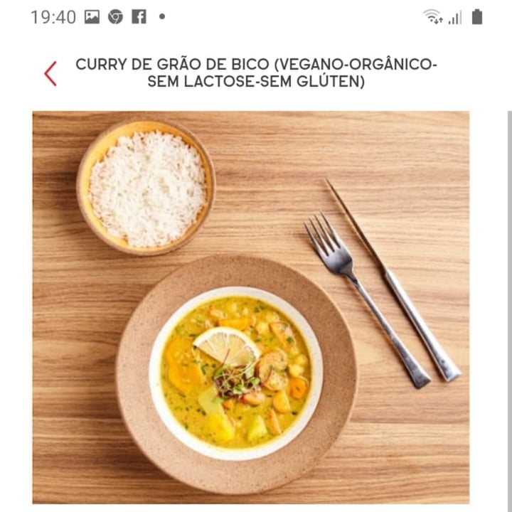 photo of Camelia Ododo Restaurante - Cafe & Bar Organico Curry De Grão De Bico shared by @causaanimal on  24 Apr 2022 - review