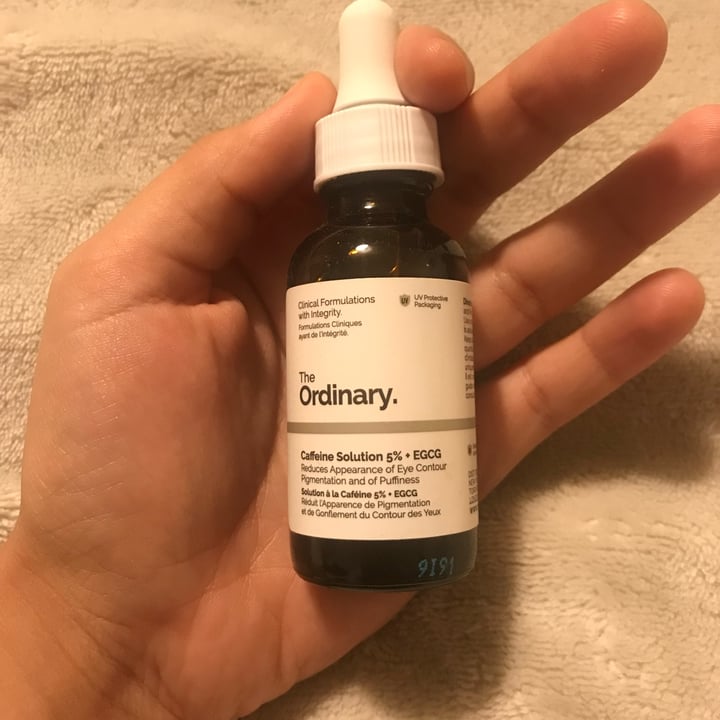 photo of The Ordinary Caffeine Solution 5% + EGCG shared by @matildemodesti on  14 Oct 2021 - review
