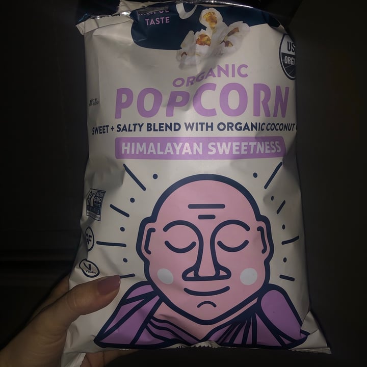 review photo of Lesser Evil Snacks Himalayan Sweetness Organic Popcorn shared by @forksandplants on 04 Apr 2021 - review