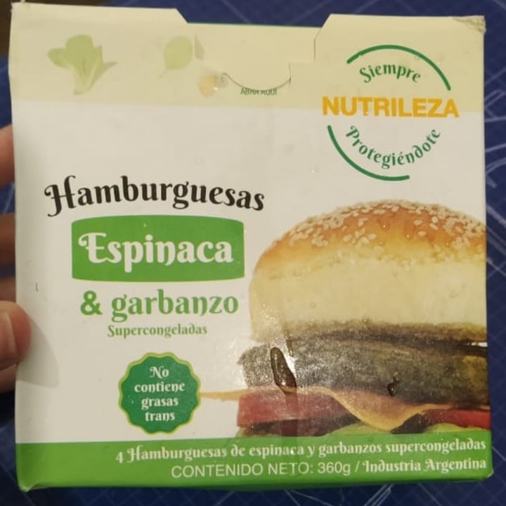 photo of Nutrileza Hamburguesa de Espinaca & Garbanzo shared by @fabuchi on  13 Jul 2021 - review