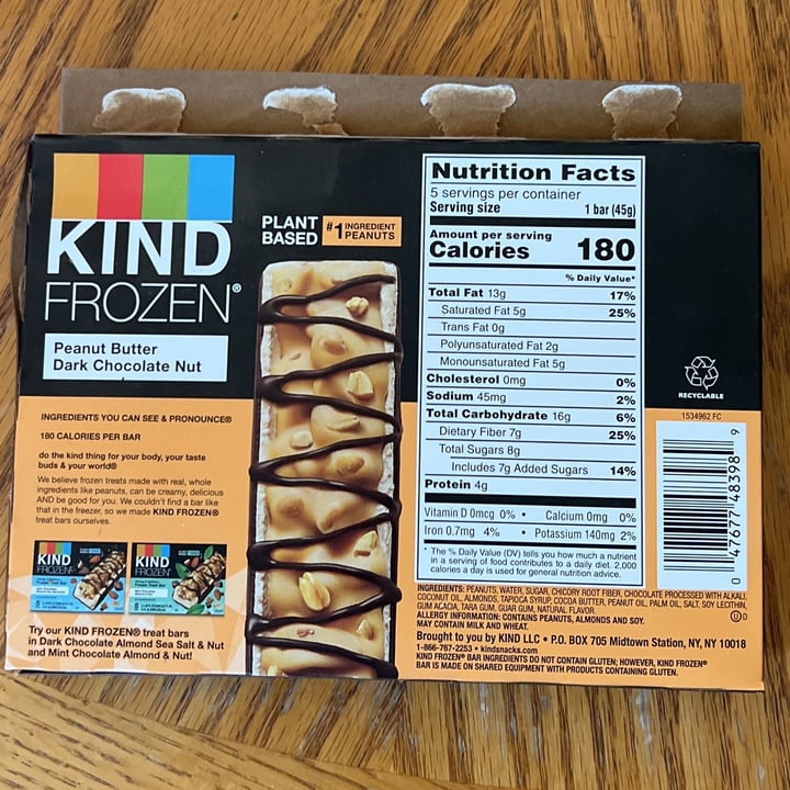 photo of KIND Peanut Butter Dark Chocolate Nut Bar shared by @rachely on  24 Jun 2022 - review