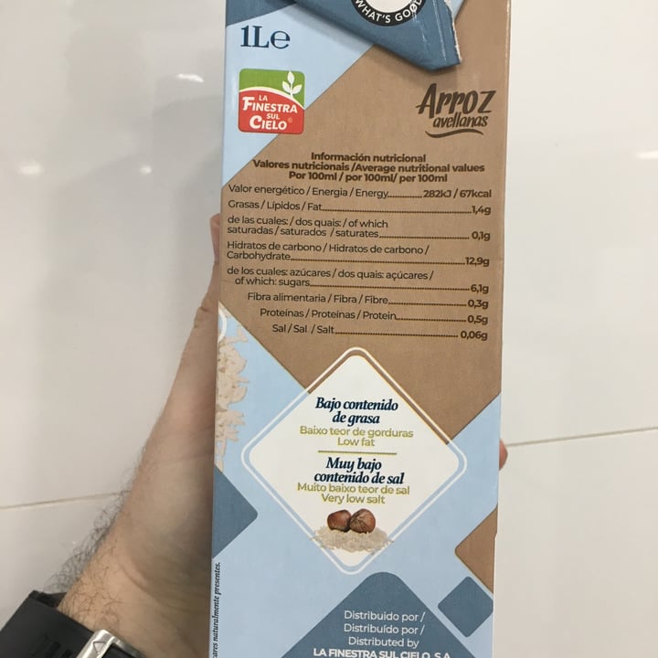 review photo of La Finestra Sul Cielo Bebida ecológica de arroz con avellanas shared by @ferbcn on 30 May 2020 - review