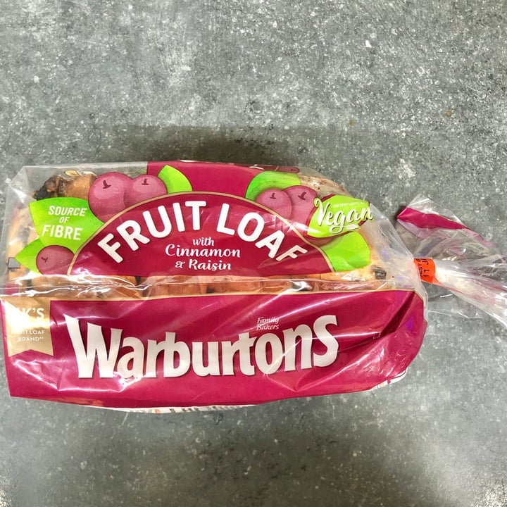 photo of Warburtons Fruit Loaf with Cinnamon & Raisin shared by @rikesh on  09 Jan 2021 - review