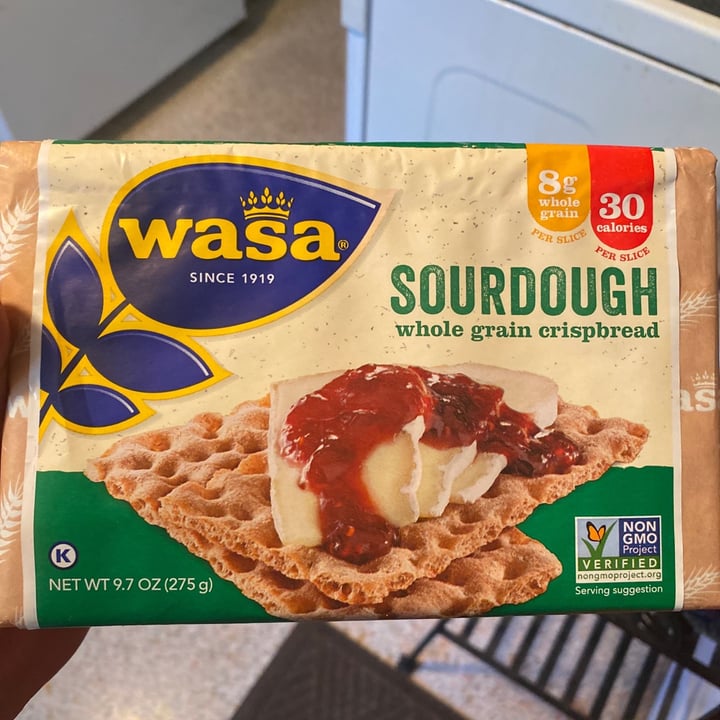 photo of Wasa Sourdough Crispbread shared by @cyiamvegan on  30 Apr 2020 - review
