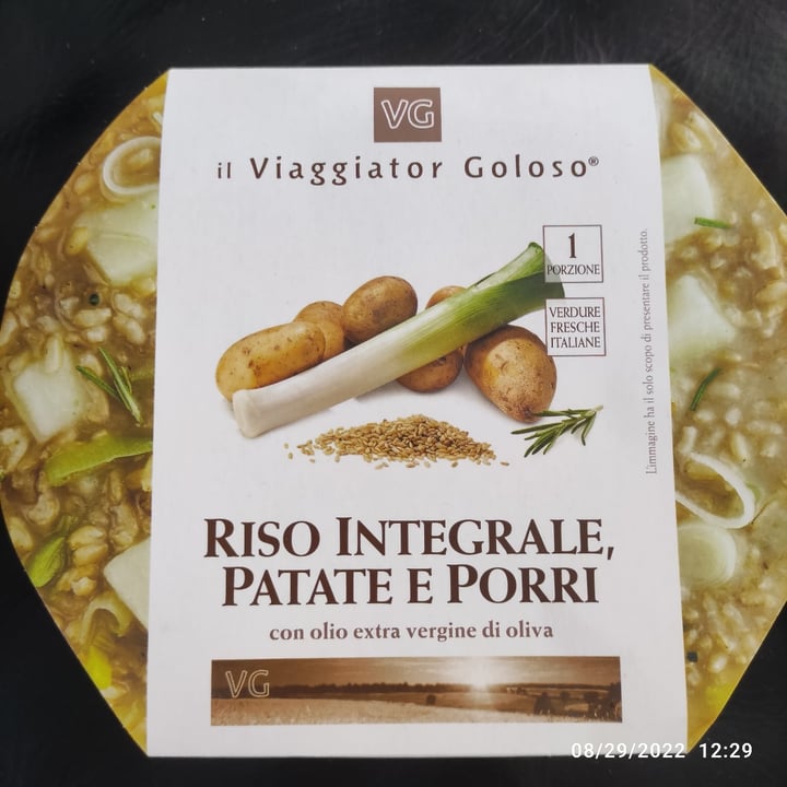 review photo of Il Viaggiator Goloso Riso integrale patate e porri shared by @marumomo on 29 Aug 2022 - review