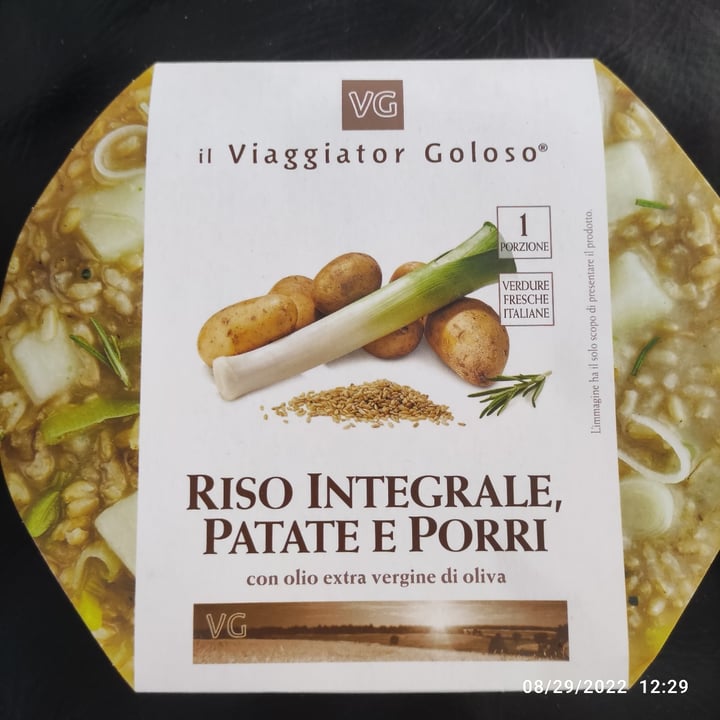 photo of Il Viaggiator Goloso Riso integrale patate e porri shared by @marumomo on  29 Aug 2022 - review