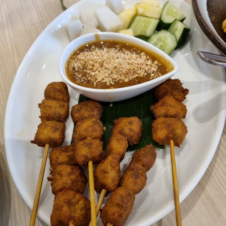 photo of Lotus Vegetarian Restaurant Homemade Satay shared by @plantbasedlifestyle on  18 Jun 2022 - review