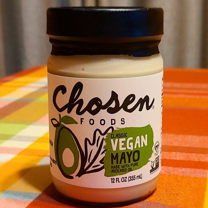 photo of Chosen Foods Classic Vegan Mayo shared by @agreene428 on  16 Oct 2020 - review
