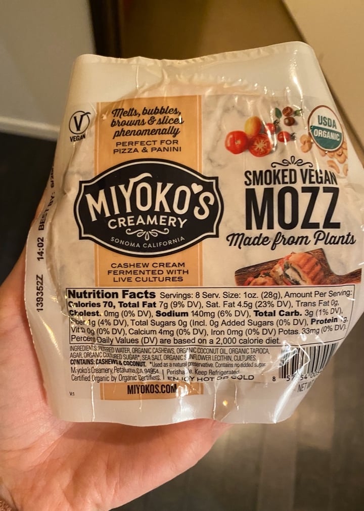 photo of Miyoko's Creamery Smoked Vegan Mozz shared by @beckyyy on  16 Mar 2020 - review