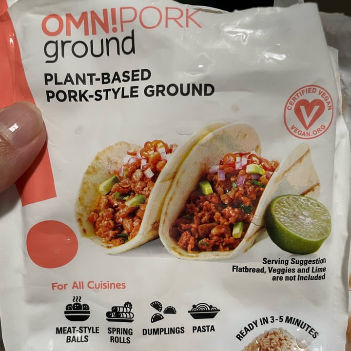 photo of Omn!Pork Plant Based Pork-Style Ground shared by @kimikiwi123 on  01 May 2022 - review