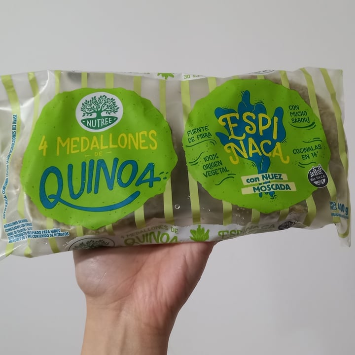 photo of Nutree Medallon de Quinoa de Espinaca con Nuez Moscada shared by @maffy on  19 Sep 2022 - review