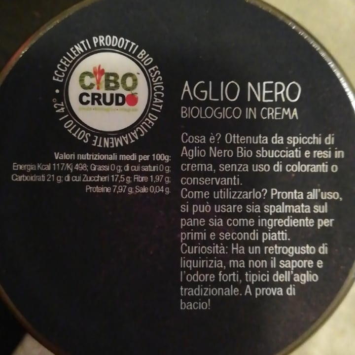 photo of CiboCrudo Aglio nero shared by @elisadz on  28 Nov 2021 - review
