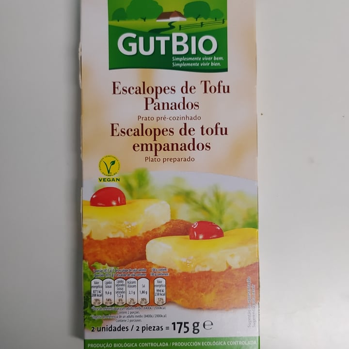 photo of GutBio Escalopes de tofu empanado shared by @evajar999 on  11 Dec 2020 - review