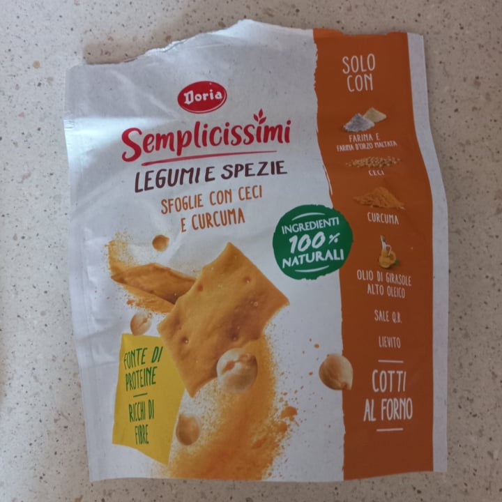 photo of Doria Semplicissimi Legumi E Spezie Sfoglie con Ceci e Curcuma shared by @sha19xx on  21 Jun 2022 - review