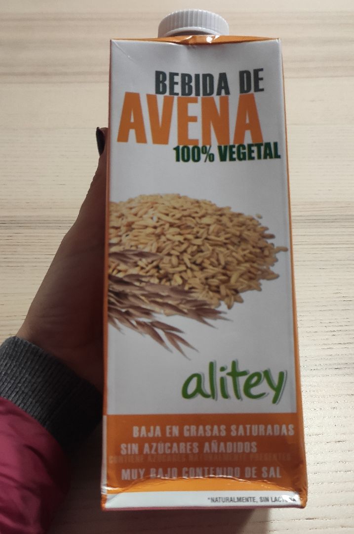 photo of Alitey Bebida de avena 100% vegetal shared by @yamunadevi on  20 Jan 2020 - review