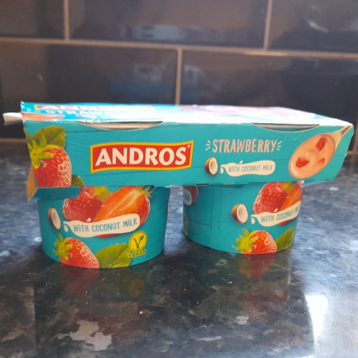 photo of Andros strawberry yoghurt shared by @saragomz on  04 Apr 2021 - review