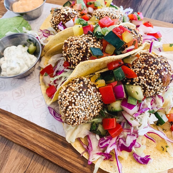photo of Knead Bakery Falafel Tacos shared by @abiteofvegan on  24 Jul 2020 - review