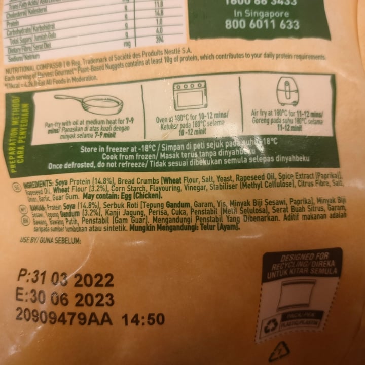 review photo of Harvest Gourmet Plant-Based Nuggets shared by @elej91 on 08 Jul 2022 - review