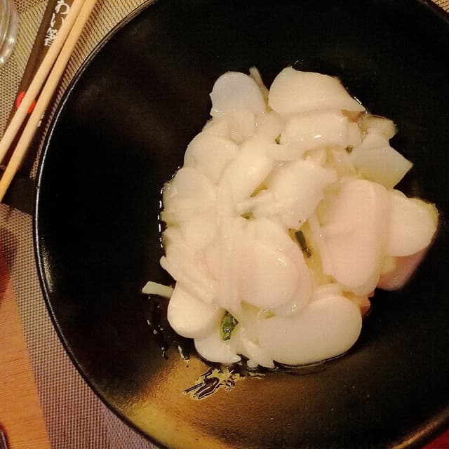 Photo of the dish “Gnocchi di riso con daikon e cipollotto”