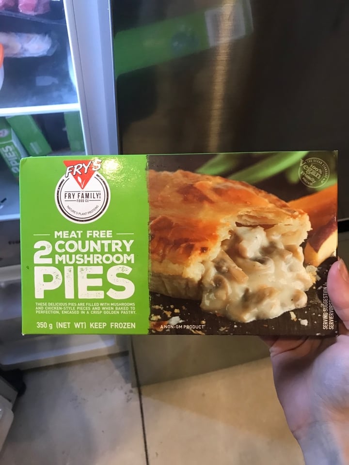 photo of Fry's Family Food 2 Country Mushroom Pies shared by @kayjane16 on  26 Mar 2020 - review