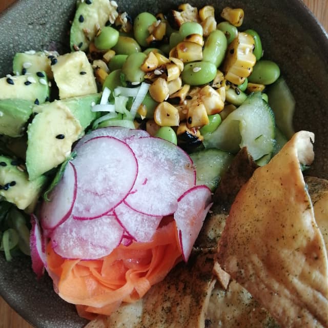 菜肴“'salmon' salad”的照片