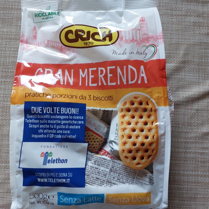 photo of CRICH Gran Merenda Gran Merenda Biscotti shared by @camibognoli99 on  03 Sep 2022 - review