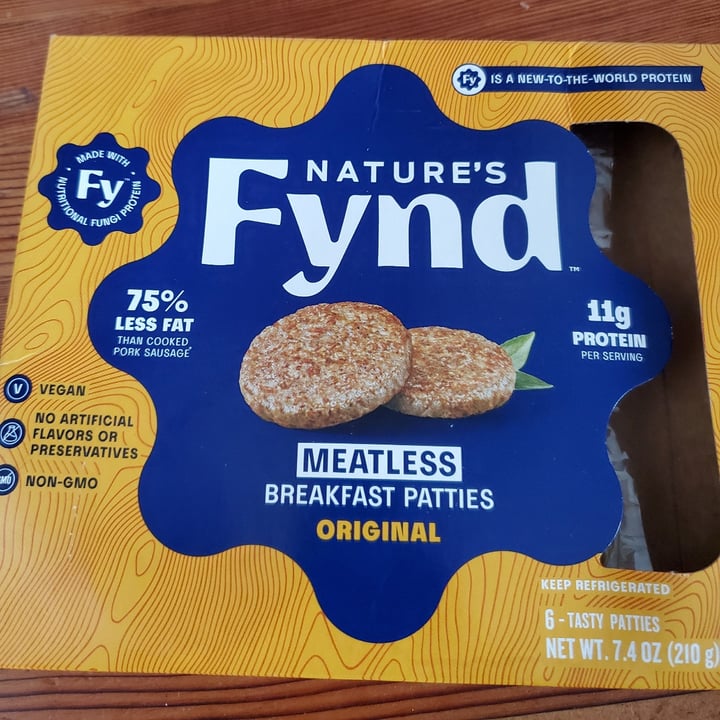 photo of Nature's Fynd Nature's Fynd Meatless Breakfast Patties - Original shared by @angebe on  01 May 2022 - review