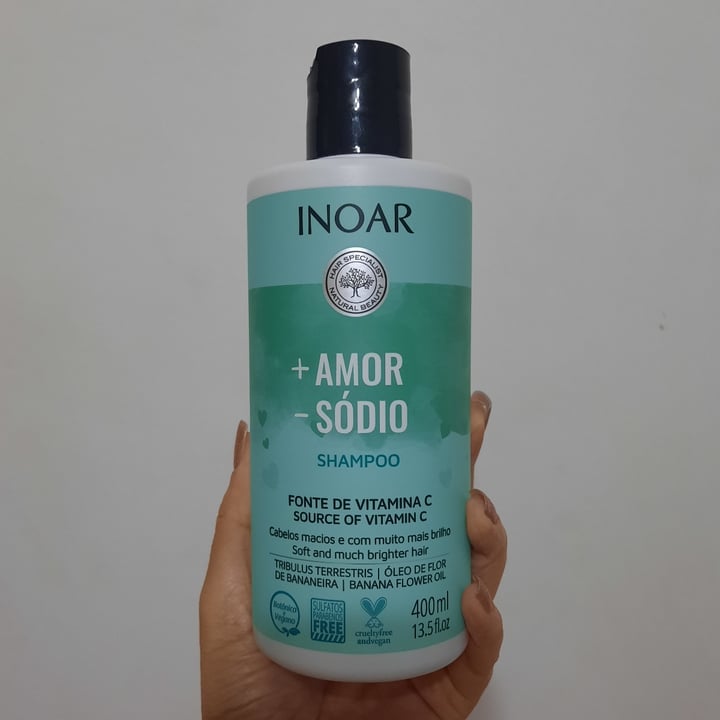 photo of Inoar + Amor - Sódio Shampoo shared by @febueno on  20 Jul 2022 - review