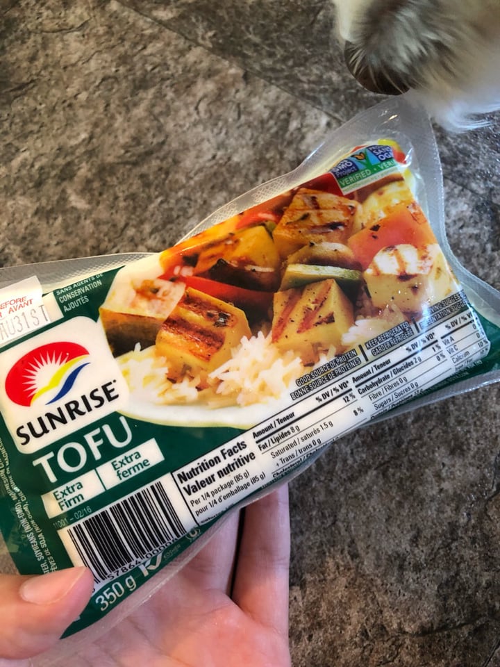 photo of Sunrise Soya Foods Extra Firm Tofu shared by @ironicallyhamm on  04 Aug 2019 - review