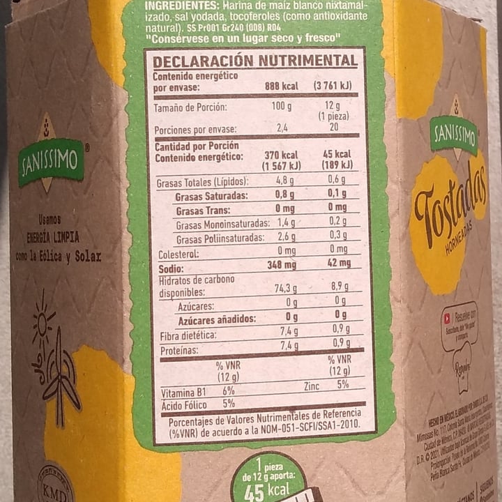 review photo of Sanissimo Tostadas Horneadas shared by @lov3ulia on 09 Nov 2022 - review