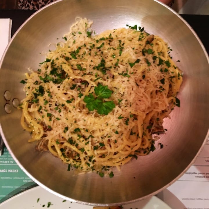 photo of Novapizza Vegetarian Kitchen Carbonara pasta shared by @kathbenson on  07 Sep 2020 - review