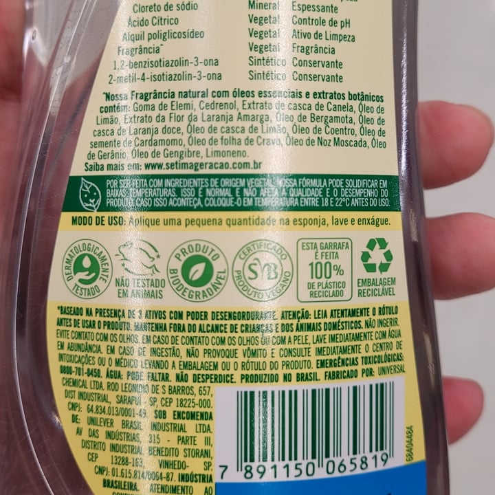 review photo of Sétima Geração Lava Louças Concentrado Citrus shared by @jenys on 04 May 2022 - review